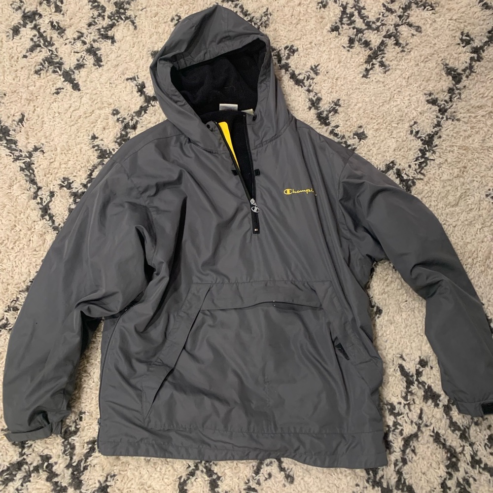 Champion 1/4th zipper running windbreaker jacket